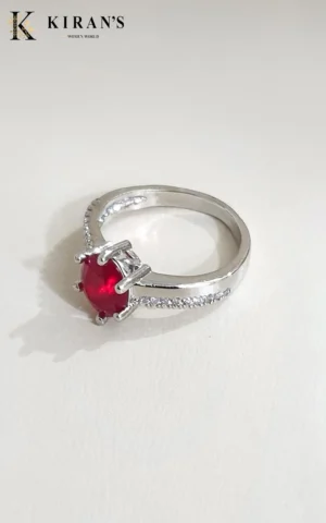 Red | Etched Ring