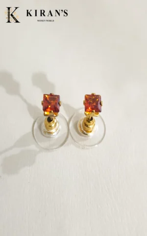Light Maroon | Square Earring