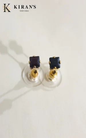 Black | Square Earring