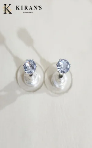White | Pin Earring