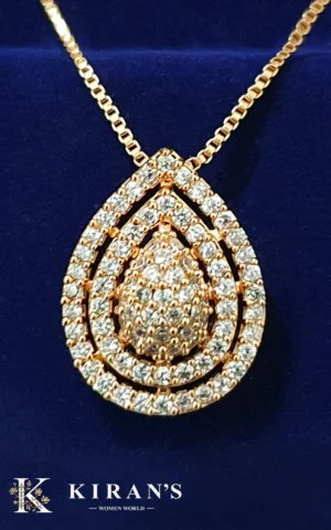 White Golden | Droplet Pendant