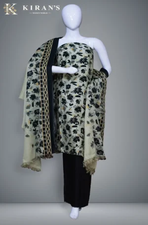 Celestial Petal - Marina Suit | Wool Dupatta