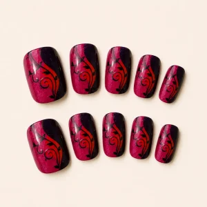 Press-on nail design NAIL-005 — alternate view