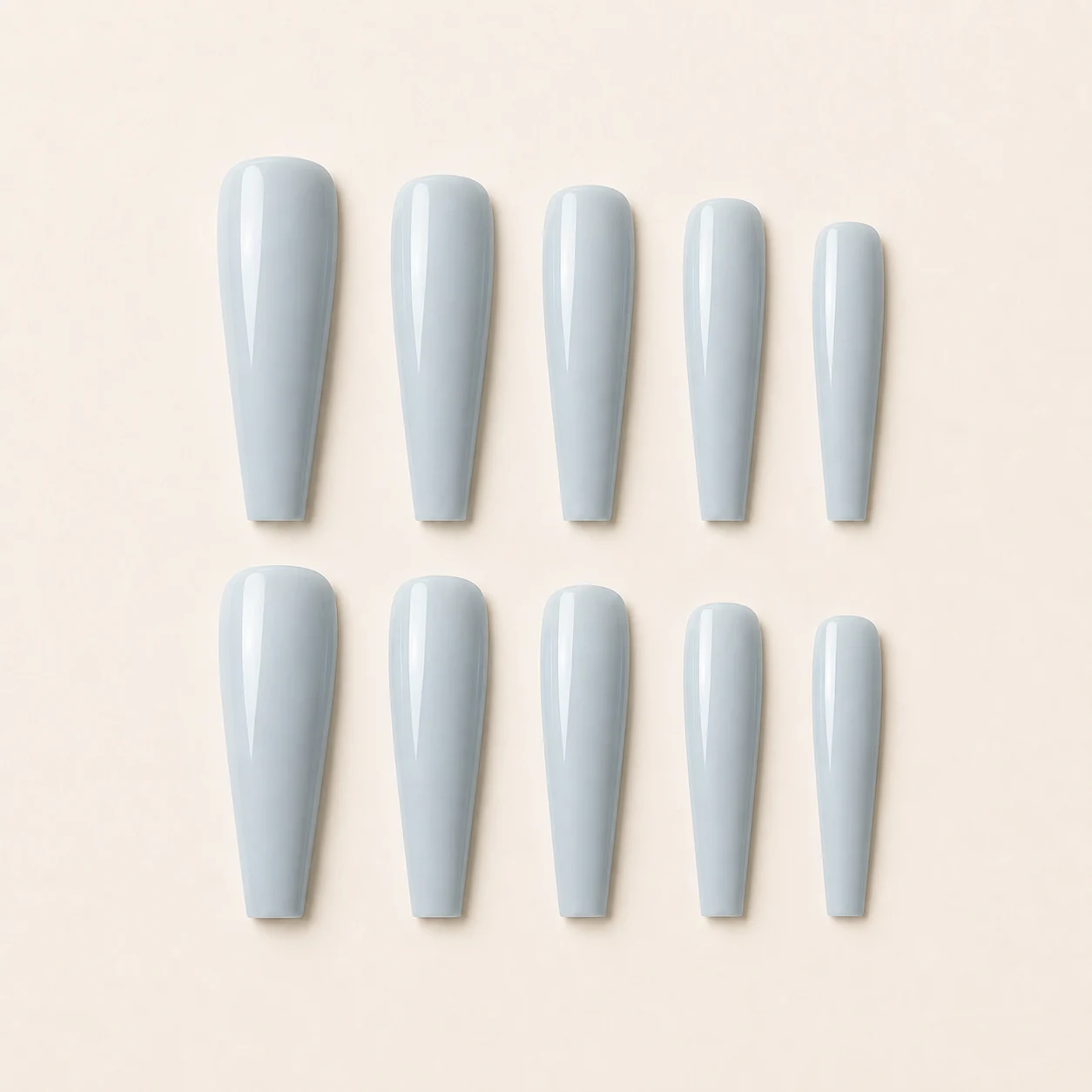 Press-on nail design NAIL-007 — arranged set
