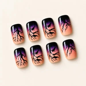 Press-on nail design NAIL-010 — alternate view