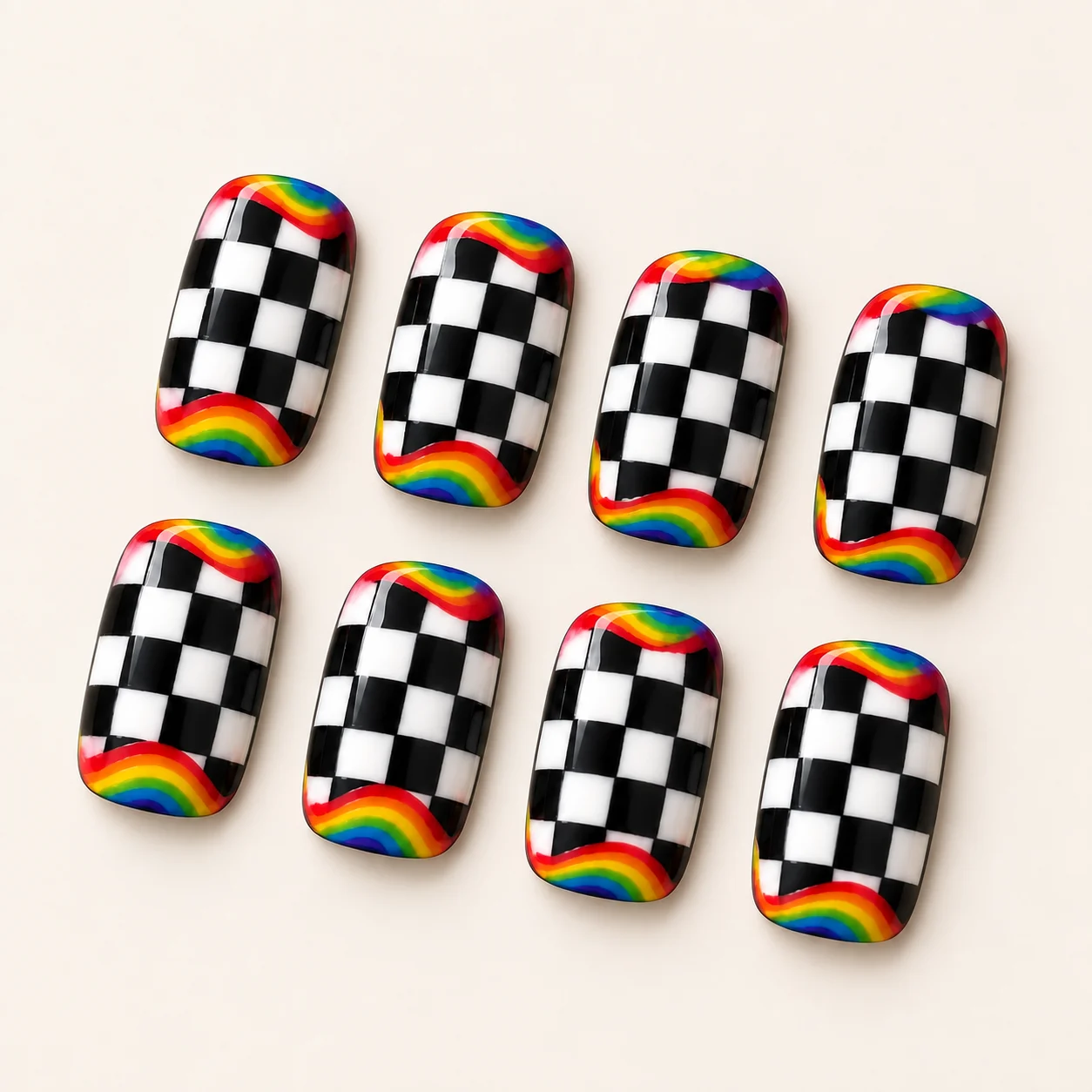 Press-on nail design NAIL-011 — alternate view