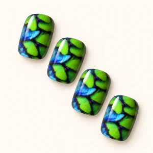 Press-on nail design NAIL-015 — alternate view