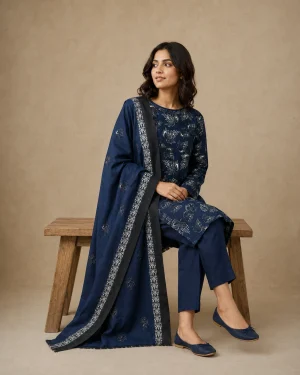 Modelled styling of 32 fabric.
