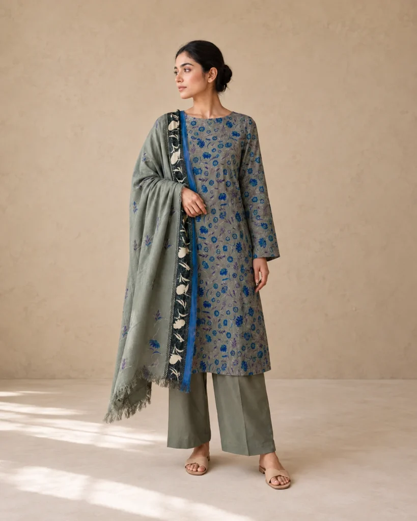 Azure Bloom winter suit.