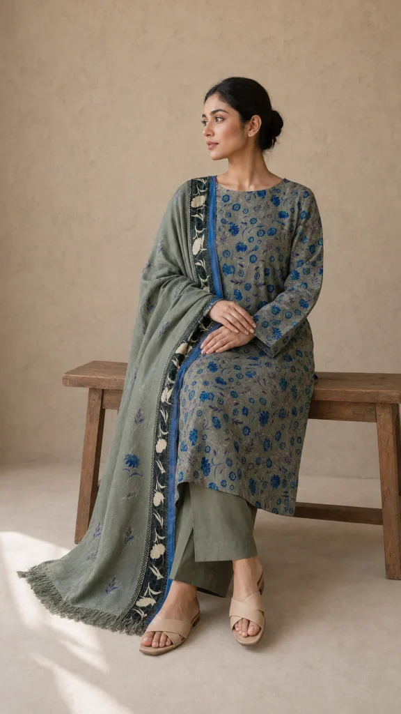 Modelled styling of 36 2 fabric.