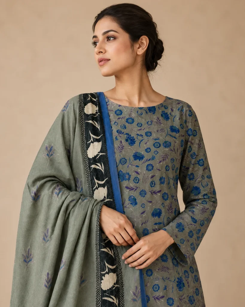 Modelled styling of 36 2 fabric.